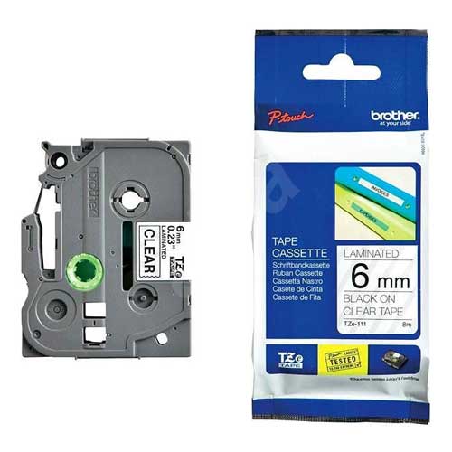 برچسب لیبل پرینتر برادر Brother TZe-111