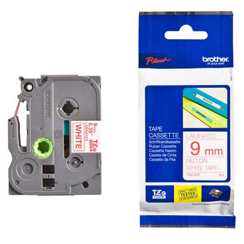 برچسب لیبل پرینتر برادر Brother TZe-222