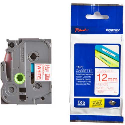 Brother TZe-232 برچسب لیبل پرینتر برادر