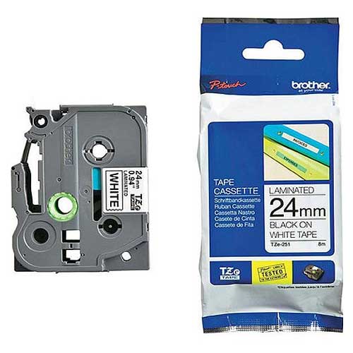 Brother TZe-251 برچسب لیبل پرینتر برادر