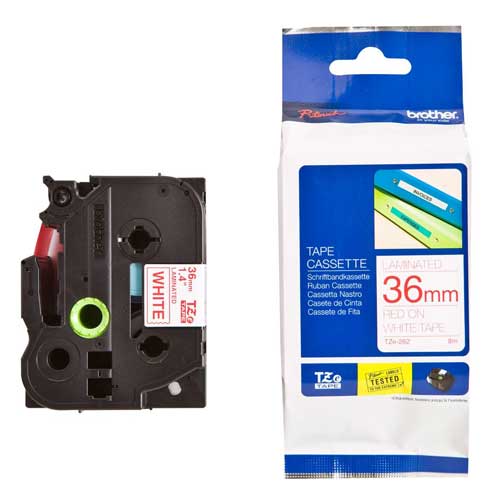 برچسب لیبل پرینتر برادر Brother TZe-262