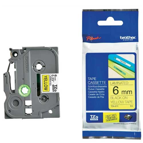 Brother TZe-611 برچسب لیبل پرینتر برادر